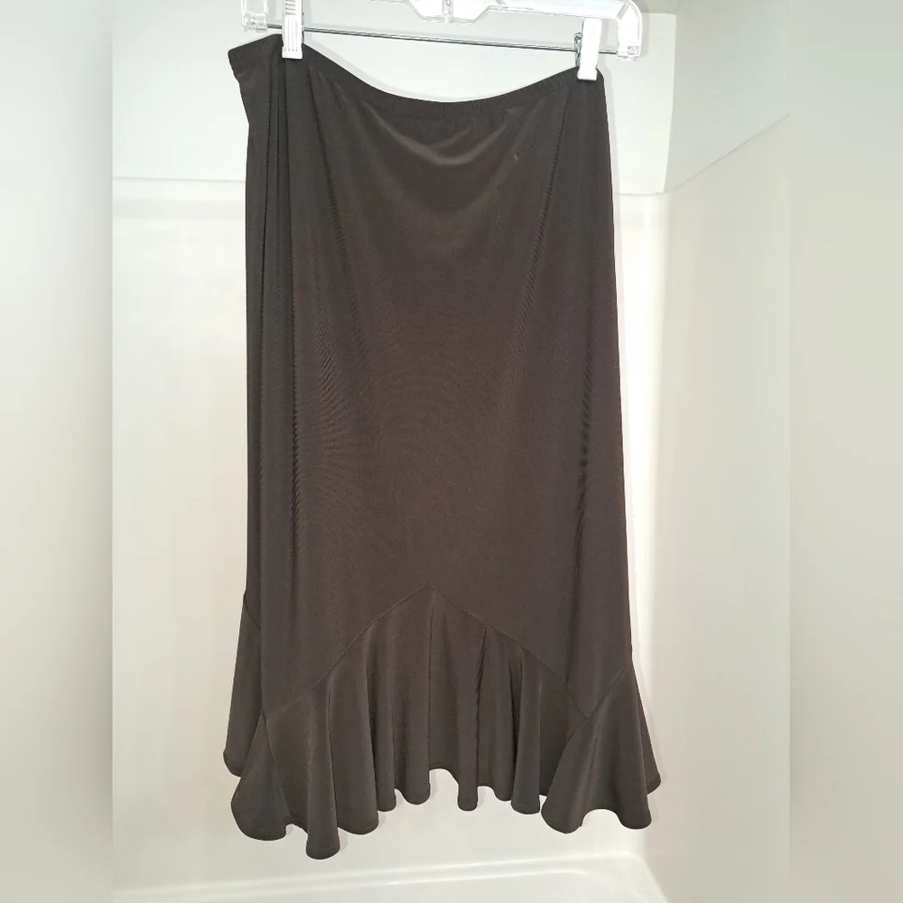 Elementz Brown Midi Skirt - Picture 2 of 3